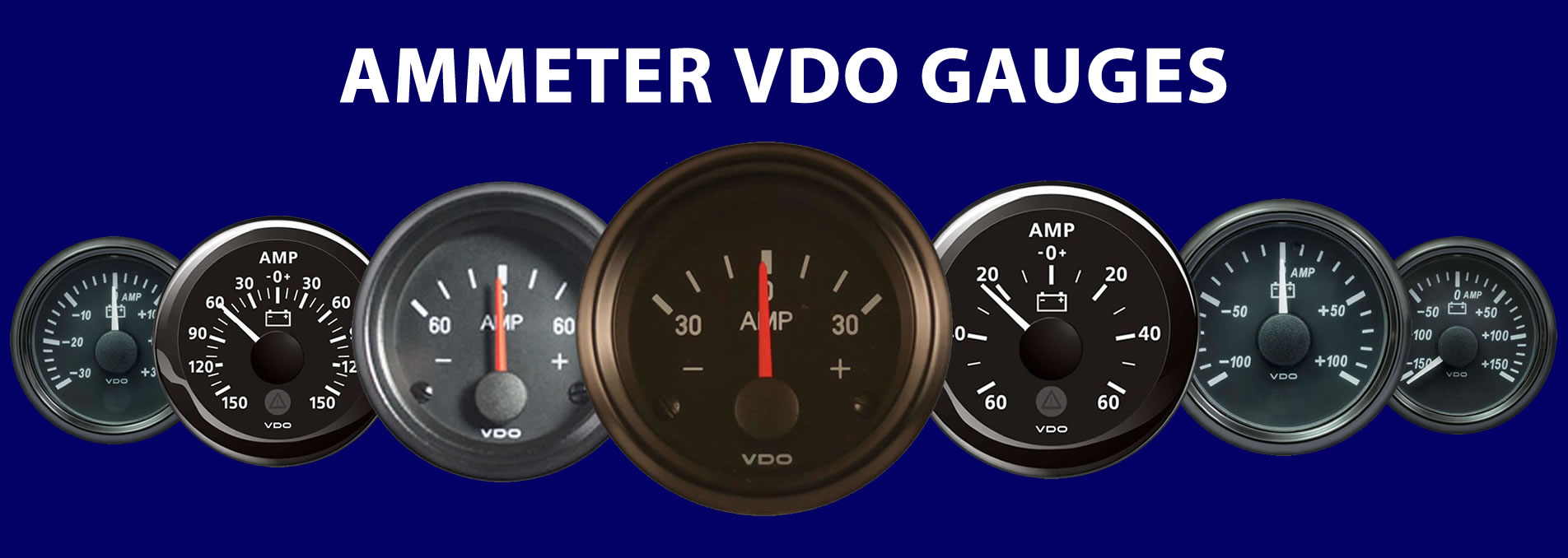 vdo ammeter gauges banner